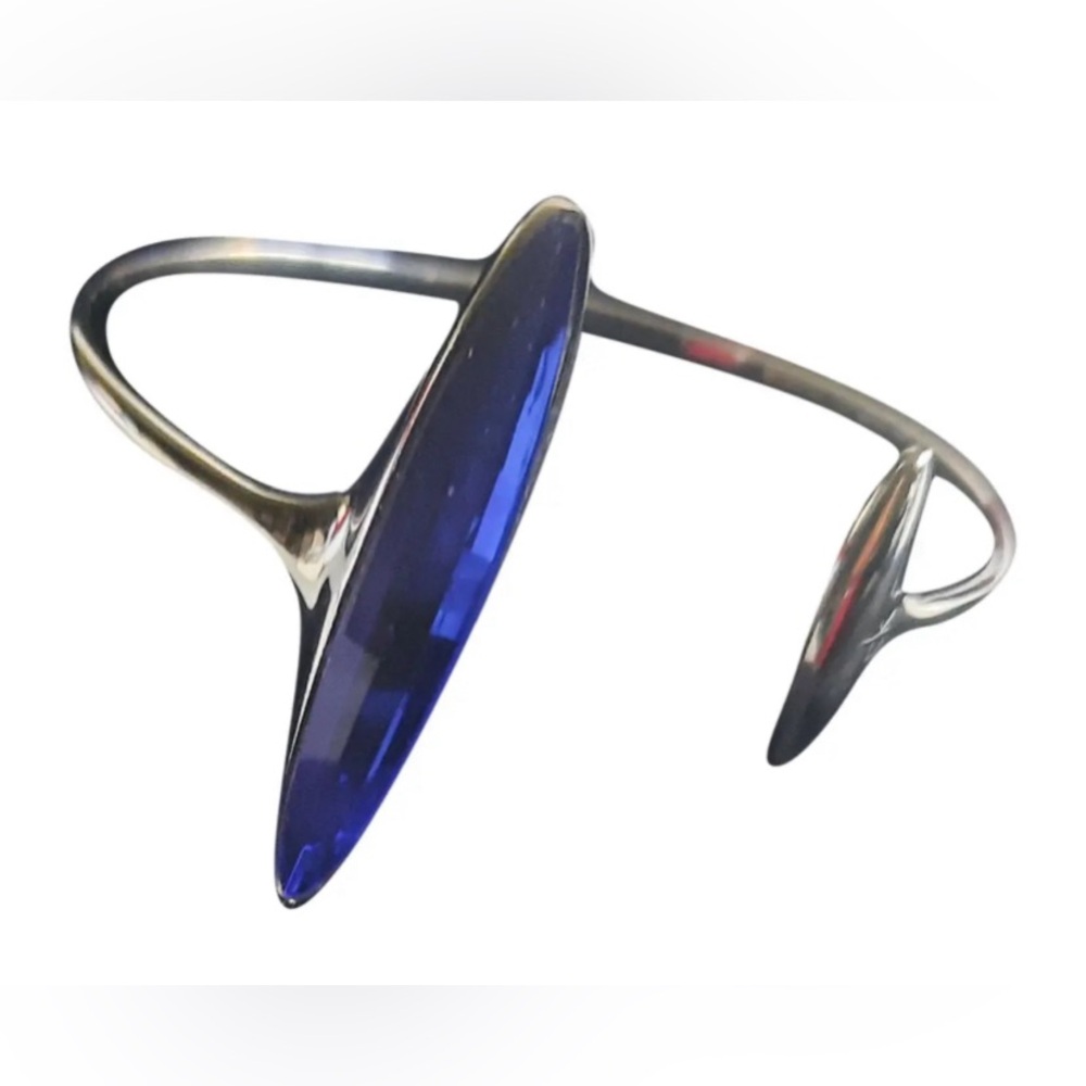 Calvin‎ Klein Continuity Stainless Steel Bracelet Embellished with Blue Stone